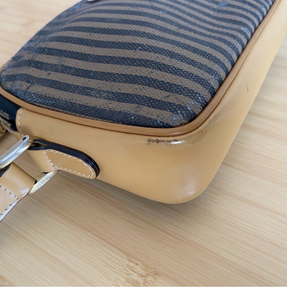 Fendi Black and Tan Striped Bag - Picture 4 of 11